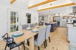 Dining room table with seating for up to 10 people